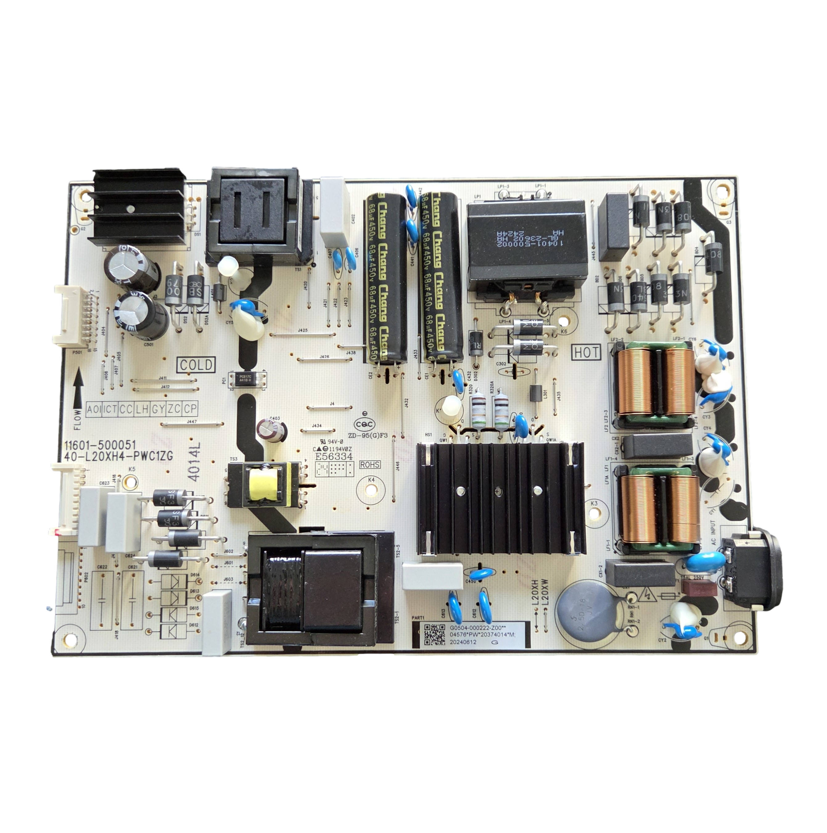 G0504-000222-Z00 TCL Power Supply Board, G0504-000222, 11601