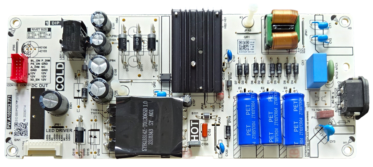 30102-000018 TCL Power Supply, 30102-000018, PW.A100W2.771, 55S470G
