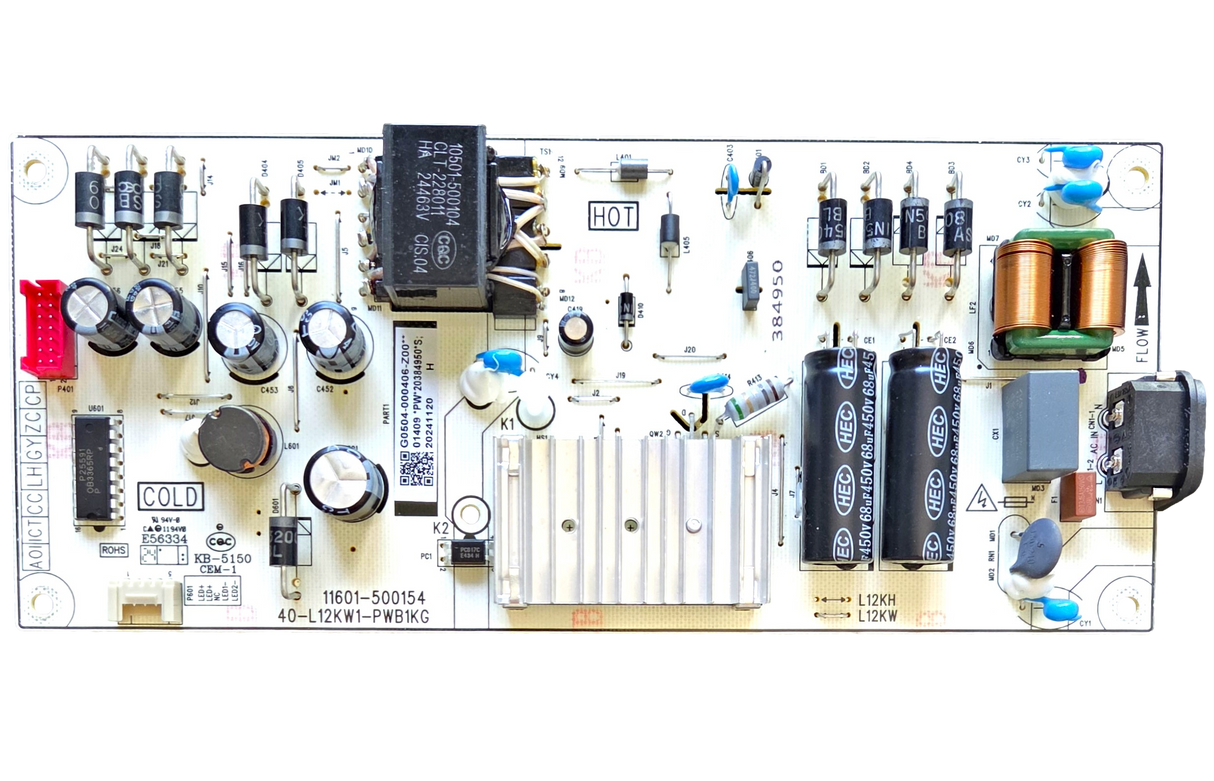 G0504-000406-Z00 TCL Power Supply, G0504-000406-Z00, 40-L12KW1-PWB1KG, 11601-500154, NS55-UQFL26