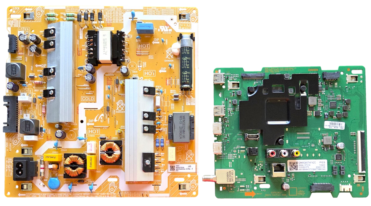 QN65Q6DTAFXZA Samsung TV Repair Parts Kit, BN94-15731B Main Board, BN44-01059A Power Supply, QN65Q6DTAFXZA CB01, QN65Q6DTAFXZA