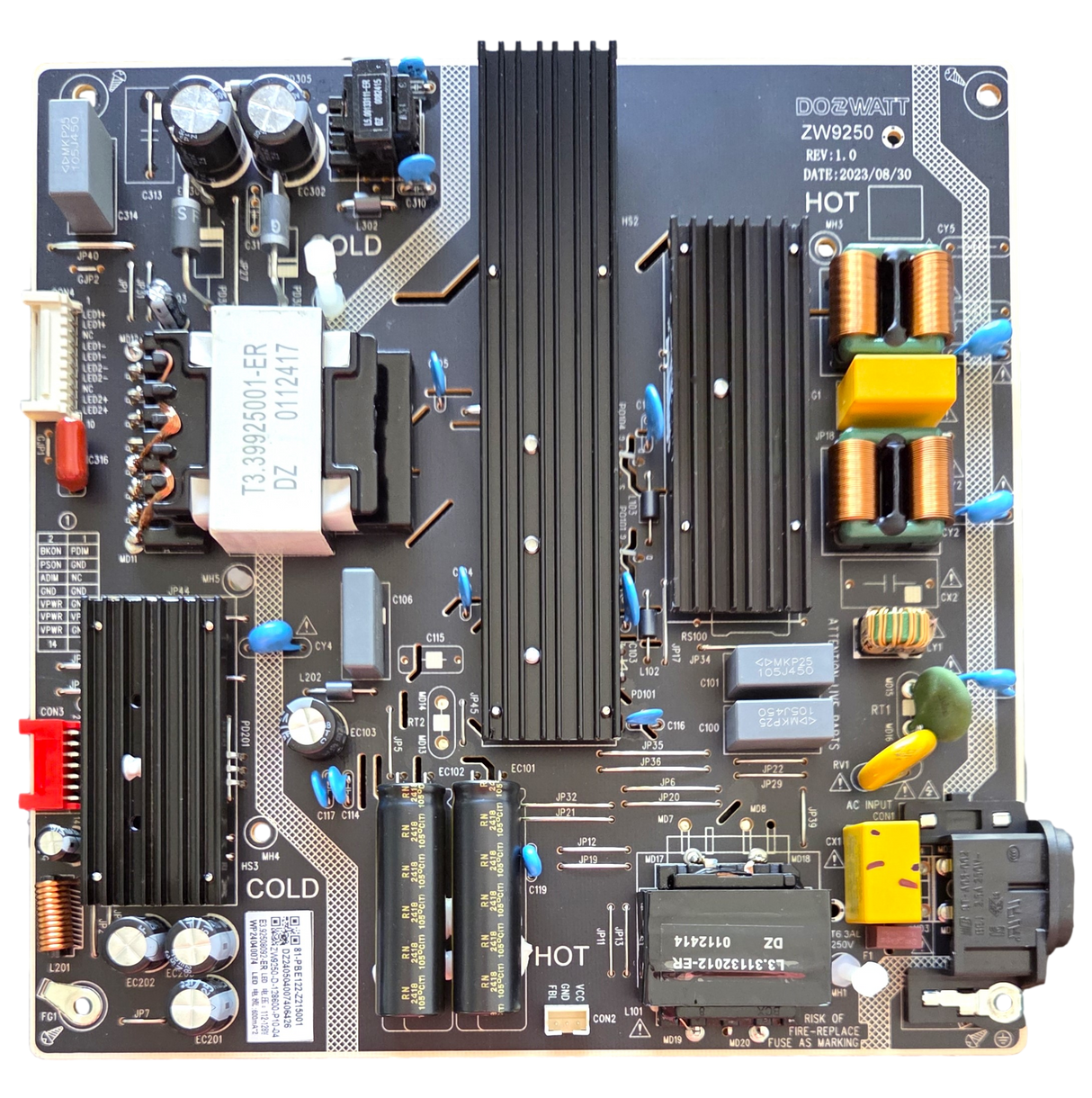 81-PBE122-Z215001 Philips Power Supply, ZW9250, 70PUL7553/F7