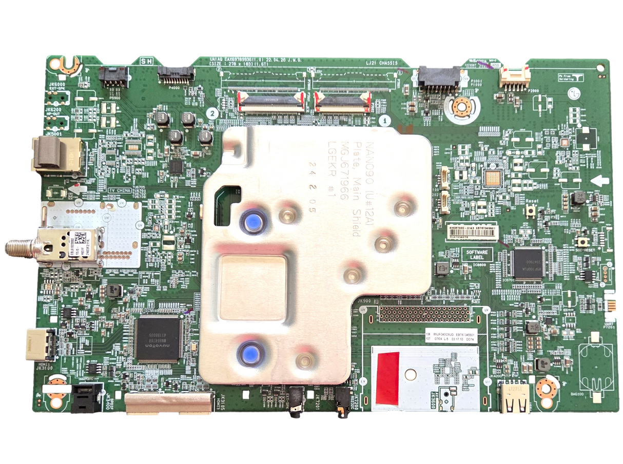 EBT67345501 LG Main Board, EAX69789936(1.0), 86UR340C9UD, 86UR340C9UD.BUSYDRR