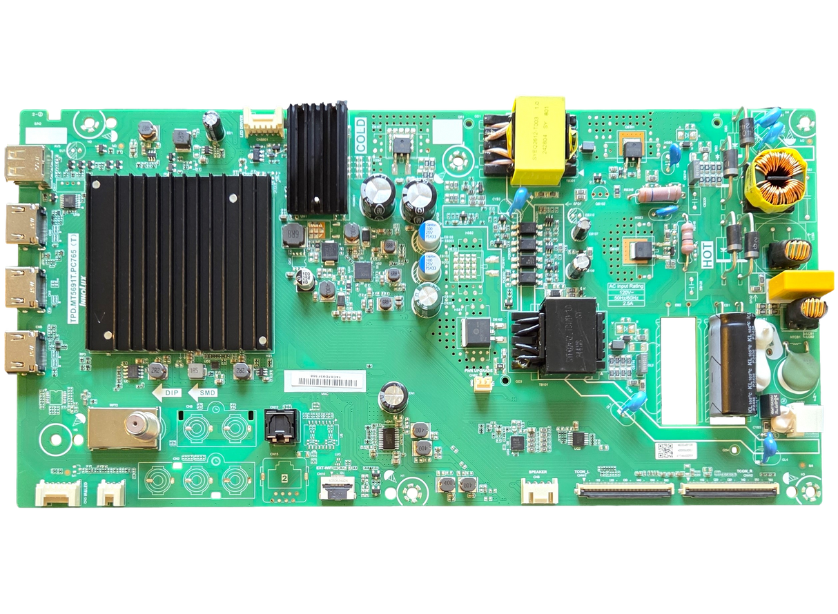6M03A000GU00J Vizio Main Board, M000AB10R, TPD.MT5691T.PC765 (T), VQD50S-0809