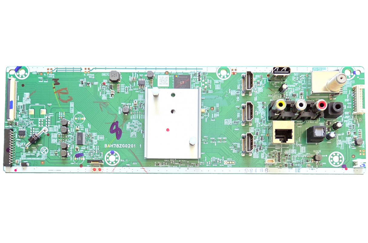 AH7RZMMA-001 Philips Main Board, H7RZ, BAH78ZG0201 1, 55PUL7552/F7 A