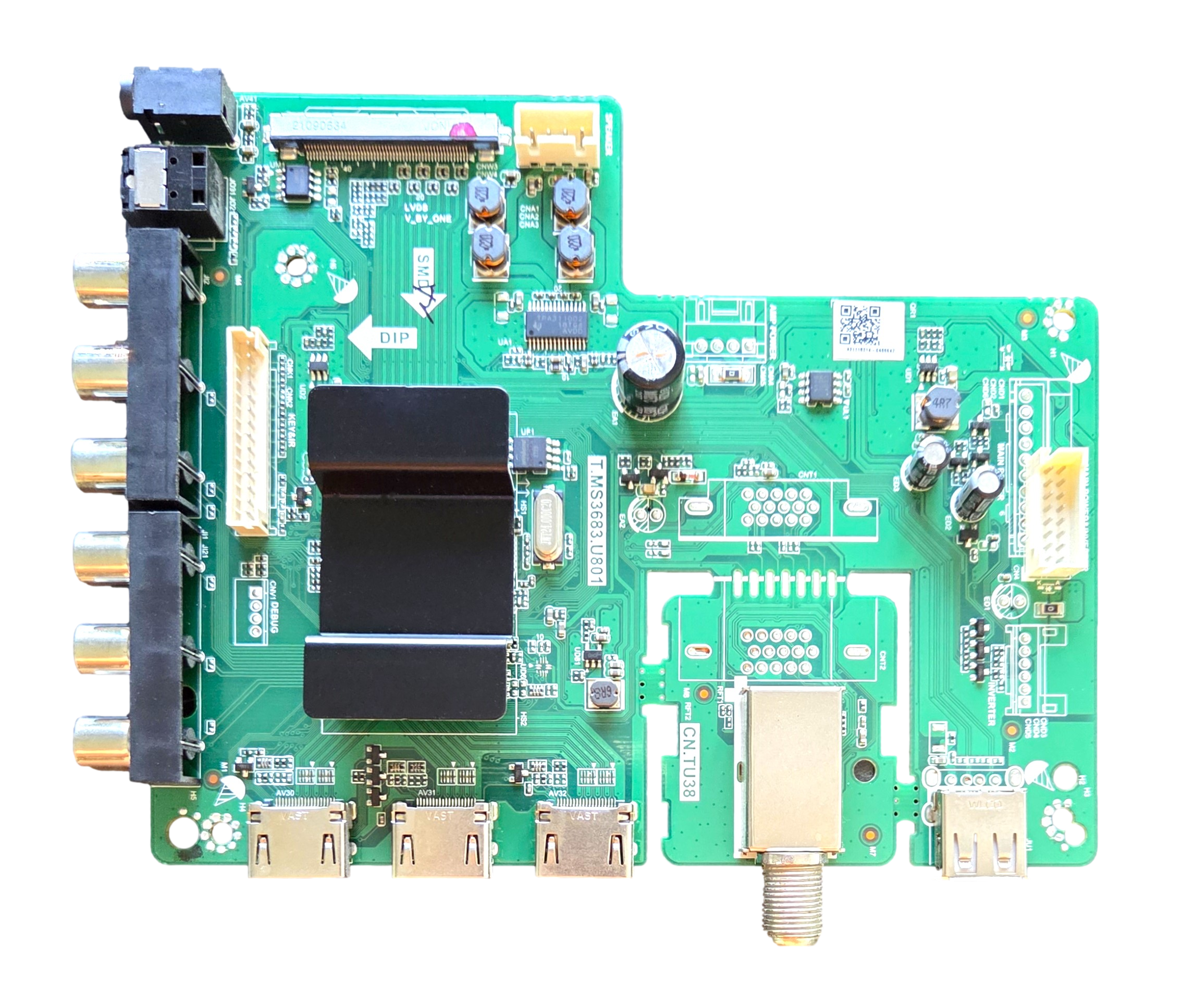 A21118214 Sceptre Main Board, T.MS3683.U801, J2TV83AC, N65 – TV