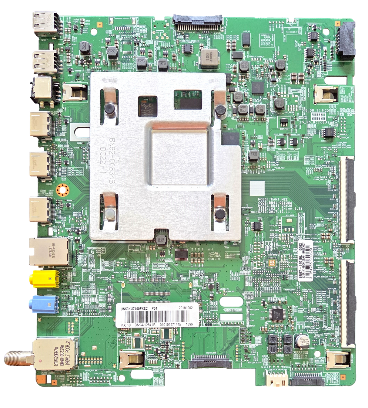 BN94-12841B Samsung Main Board, BN97-14015L, UN50NU7400FXZA