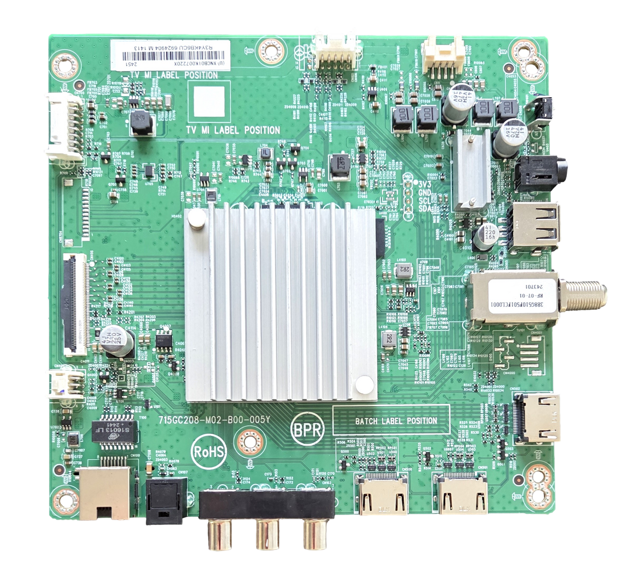 756TXNCB01K0722 PIONEER Main Board, 715GC208-M02-B00-005Y, PN50-75124U