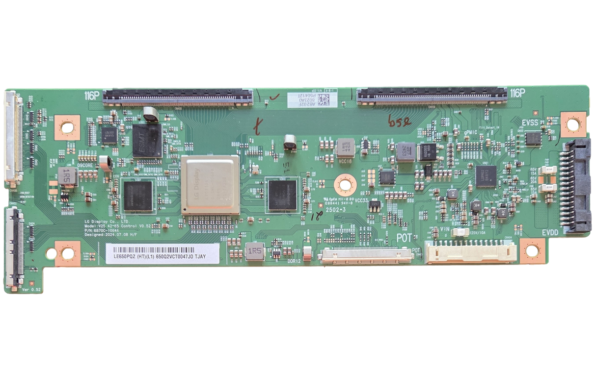 6871L-8023A  LG T-Con Board, 8023A0, 6870C-1064A, OLED65G5WUA