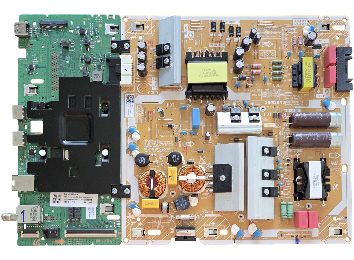 BN96-59907F-COMBO Samsung Main Board/Power Supply, BN41-03231A, BN44-01269B, UN75DU6900FXZA