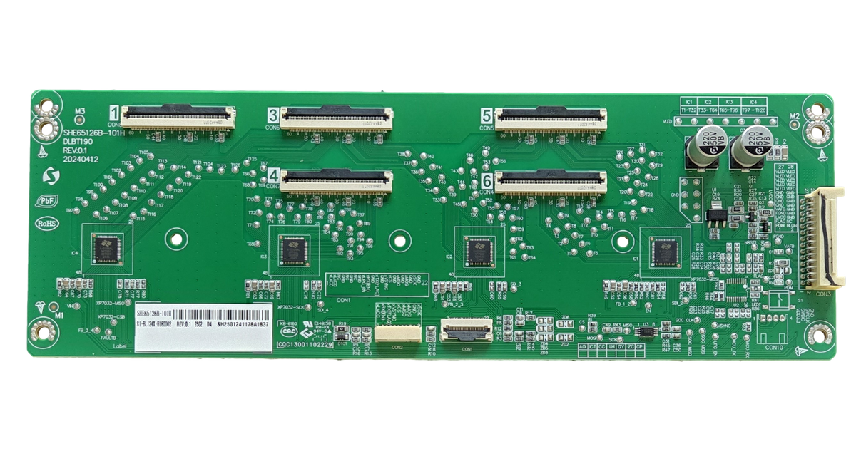 81-BLI24X-H180002 Roku LED Driver, 81-BLI24X-H180002, SHE65126B-101H, 65R6CX