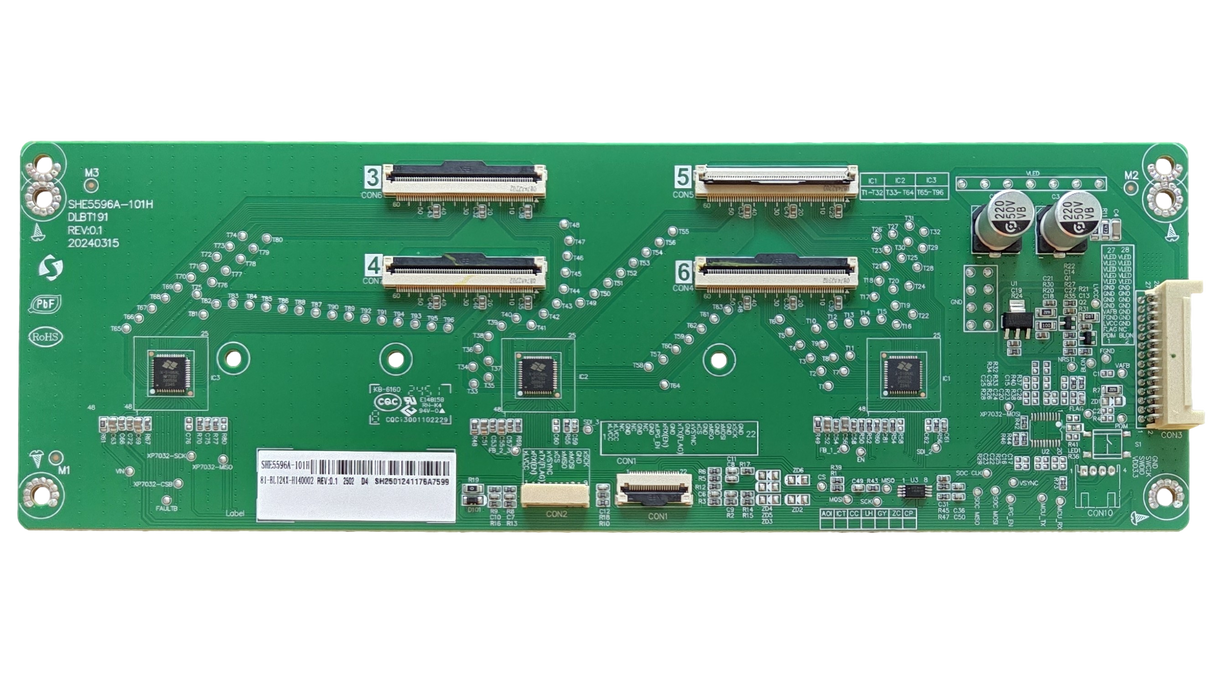 81-BLI24X-H140002 Roku LED Driver, SHE5596A-101H, DLBT191, 55R6C7