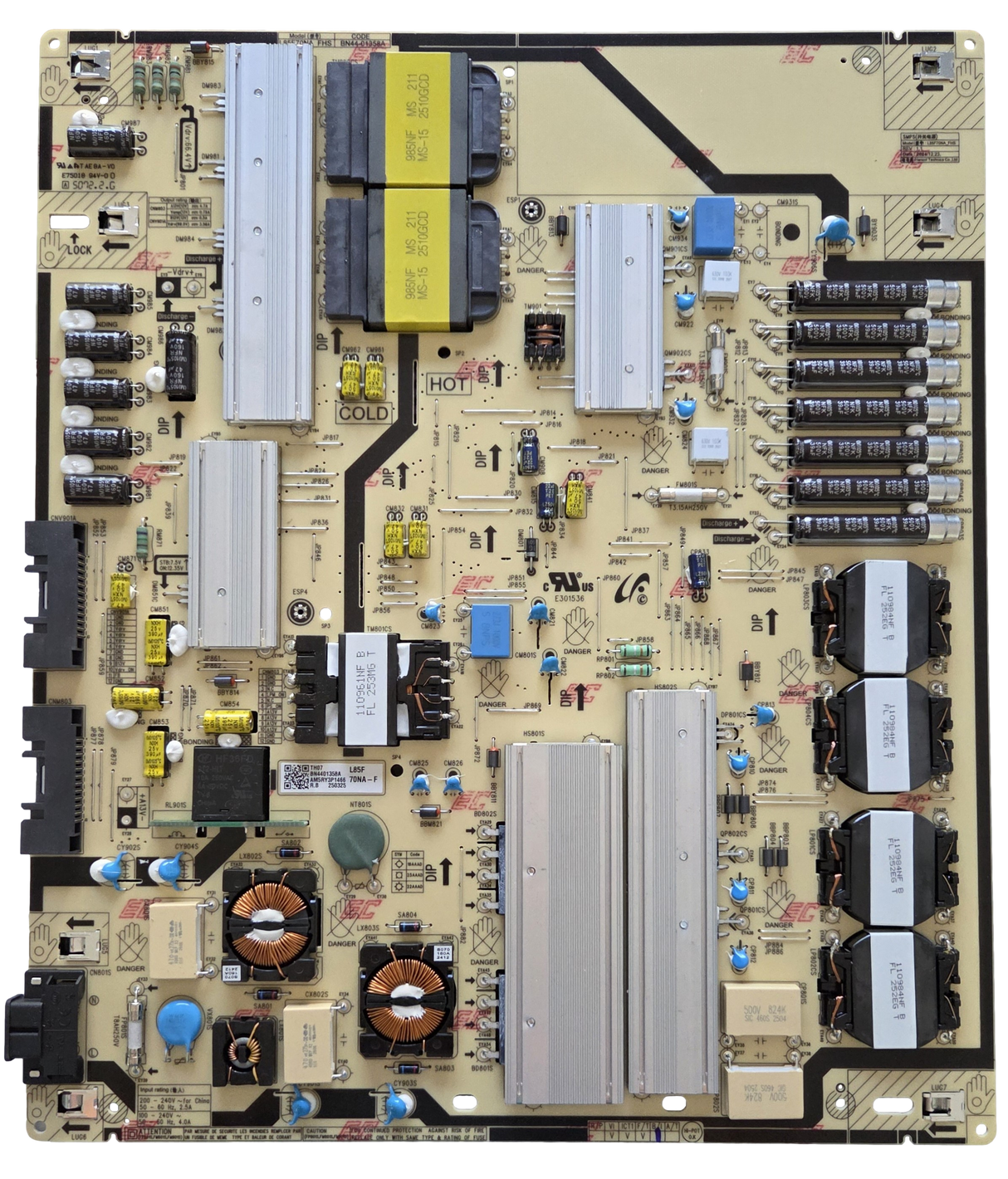 BN44-01358A Samsung Power Supply, L85F70NA_FHS, BN4401358A, QN85LS03FWF, QN85LS03FWFXZA
