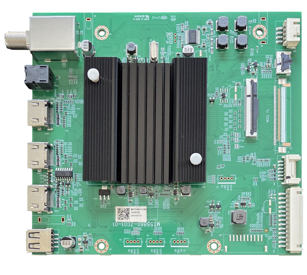 515C55860M25 Vizio Main Board, MT55860-ZC01-01, M25Y, LMV1W6GB0601833, V4K75M-0810