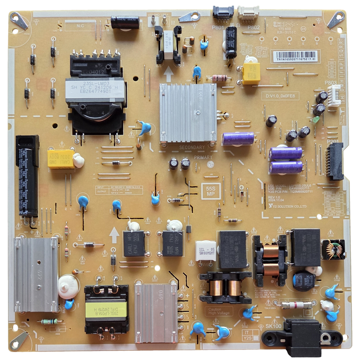 EAY65920711 LG Power Supply, LGP55S-25UL6, 55QNED85AUA