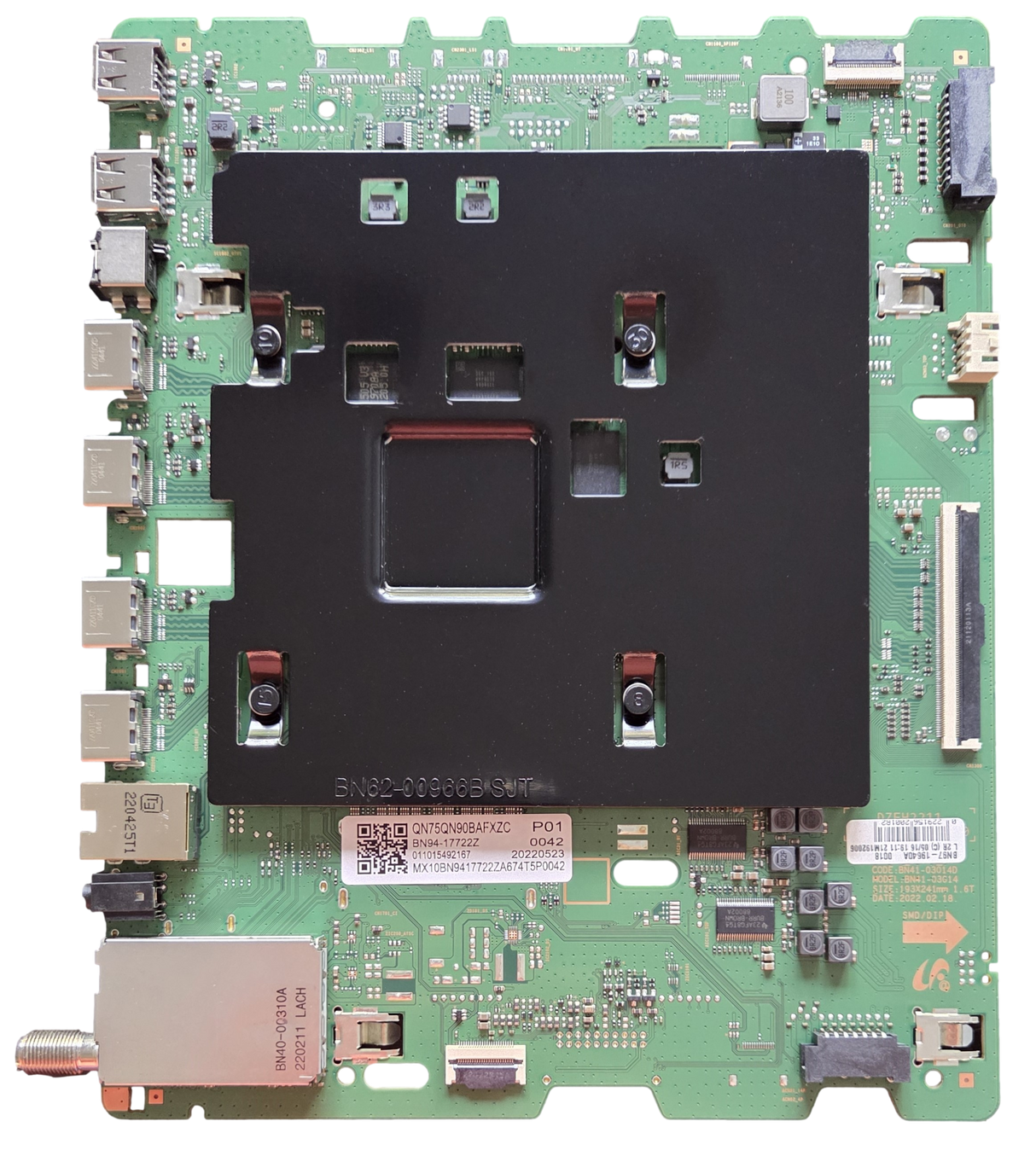 BN94-17722Z Samsung Main Board, BN97-19640A, BN41-03014D, QN75QN90BAFXZC, QN75QN90BDFXZA