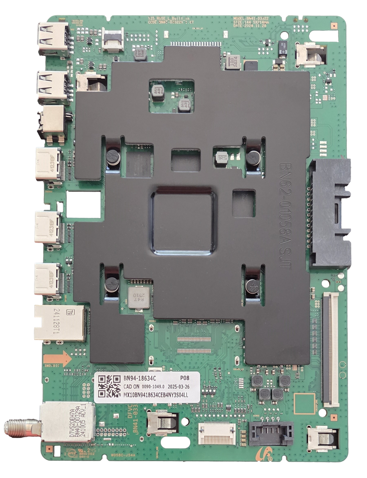 BN94-18634C Samsung Main Board, BN41-03322A , QN50QFAAF, QN50QFAAFXZA