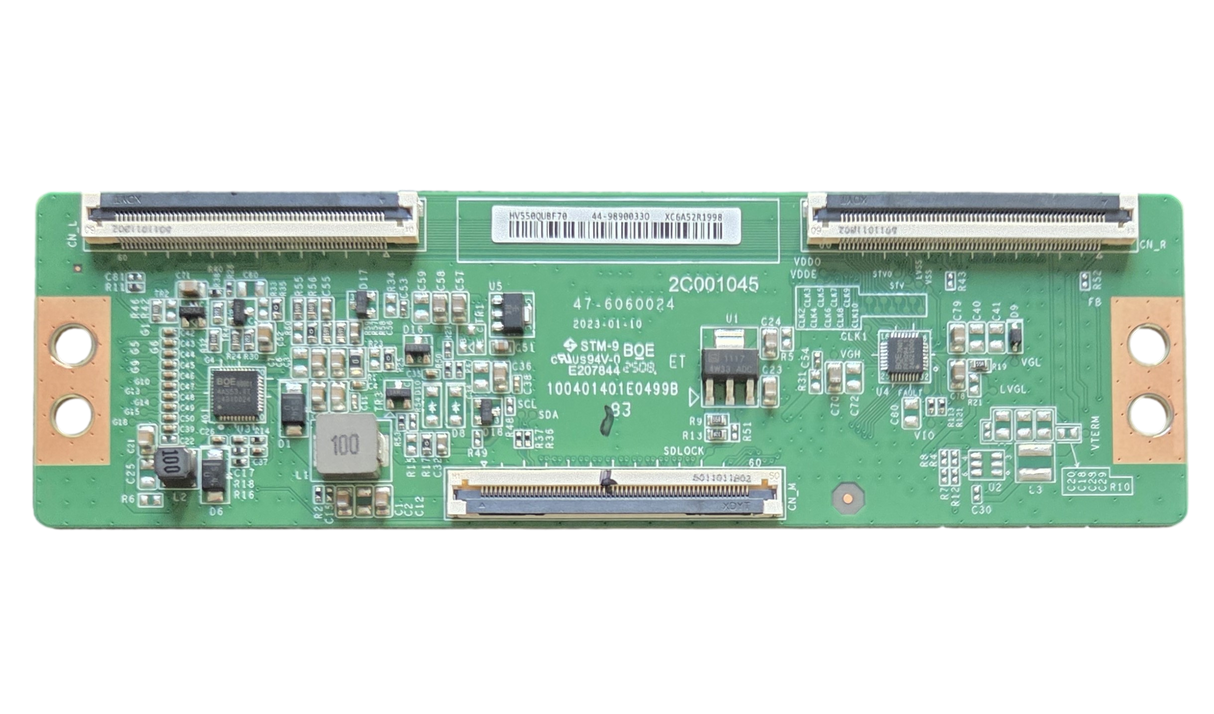 44-9890033 Vizio T-Con Board, HV550QUBF70, 2C001007, 47-6060024, VQD55M-0804