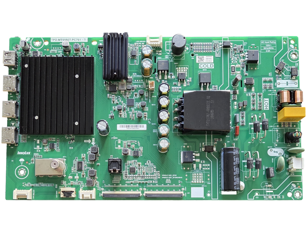6M03A000HH00J Vizio Main Board, TPD.MT5586T.PC761 (T), M000B300R, V500DJ7-QE1, VQD50M-0809