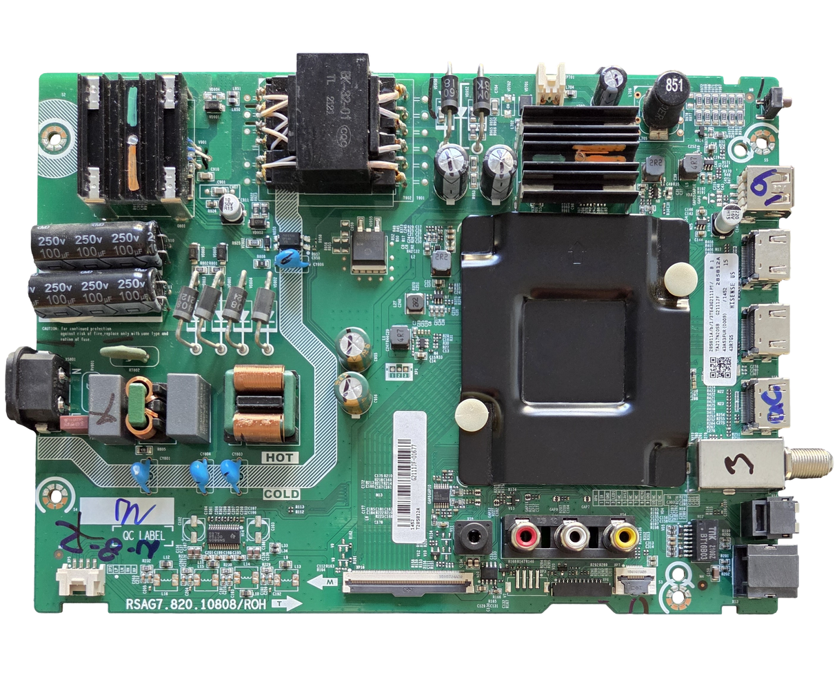 285811 Hisense Main Board, 285812, RSAG7.820.10808/ROH, 43G2111JFH00326, 43R7G5
