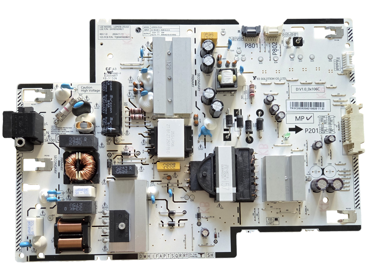 EAY65920821 LG Power Supply, LGP65B-25UL6, 65QNED82AUA, 65QNED82AUA.BUSDLJR