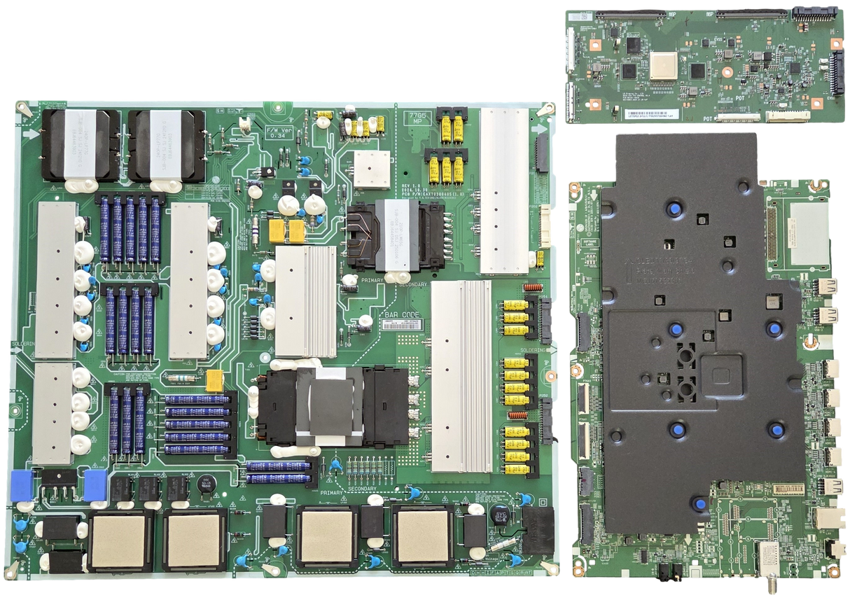 OLED77G5WUA LG TV Repair Parts Kit, EBT30125702 Main Board, EBR44420901 Power Supply, 6871L-8000A T-Con, OLED77G5WUA.DUSQLJR, OLED77G5WUA