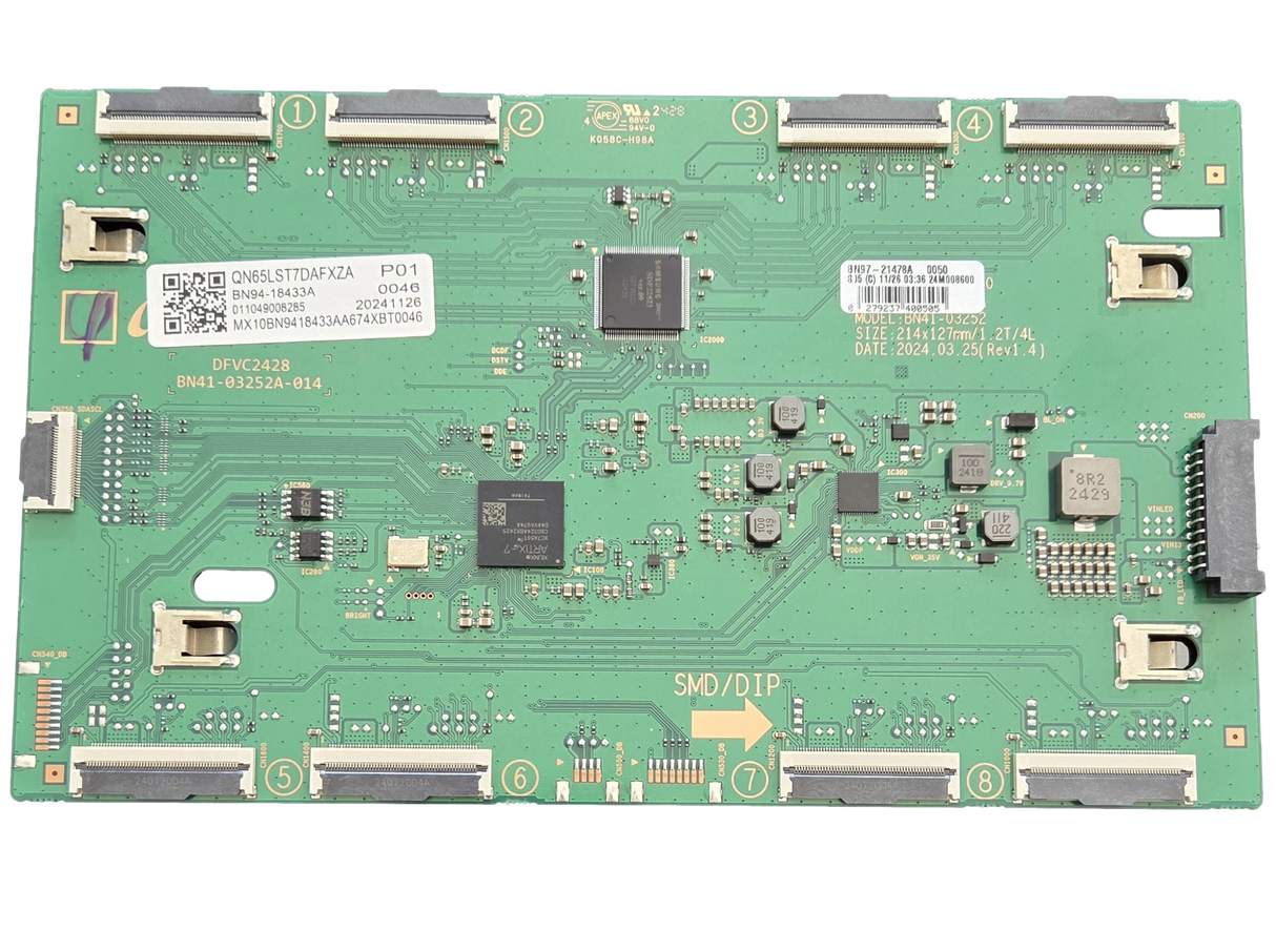 BN94-18433A Samsung LED Driver, BN97-21478A, BN41-03252A, QN65LST7DAFXZA
