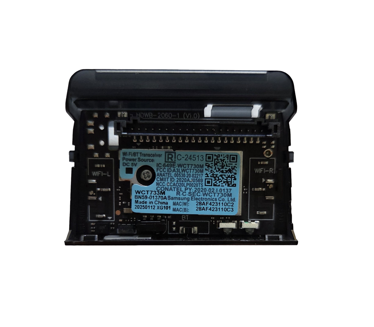 BN59-01370A Samsung Wifi Board, WCT730M, HG43CU700NFXZA