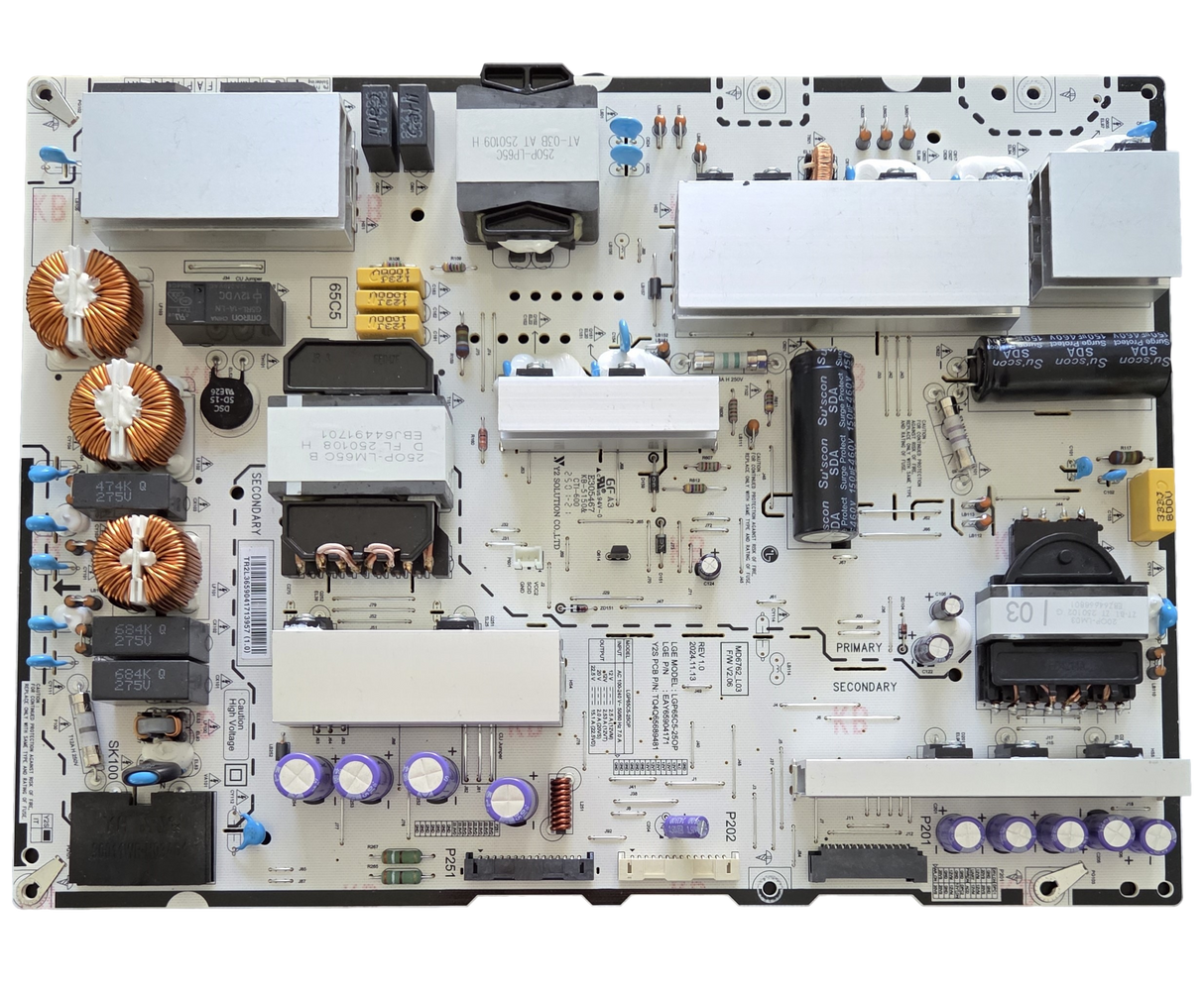 EAY65904171 LG Power Supply, [Cross: EBR44470101] LGP65C5-25OP, OLED65C5PUA
