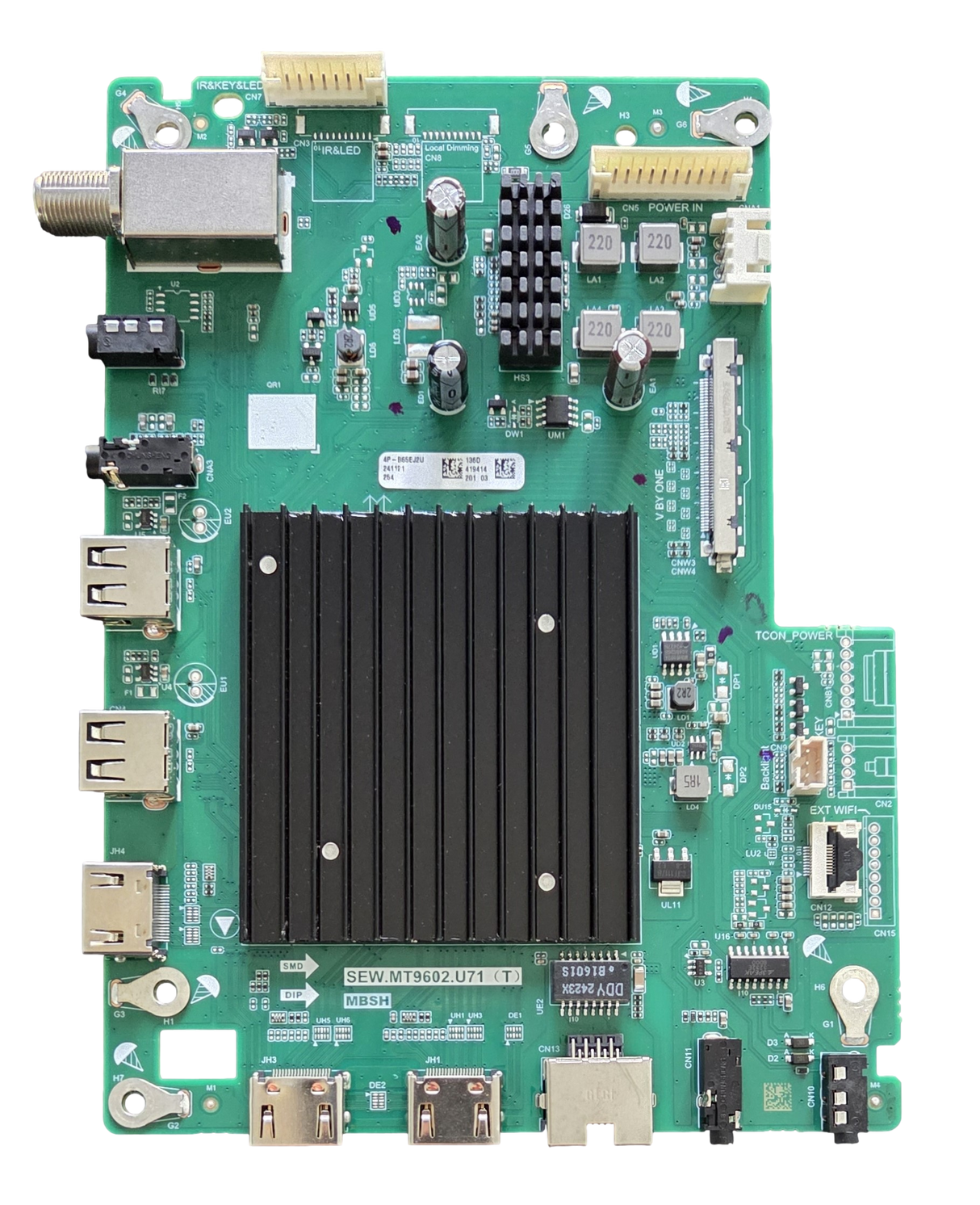 419414 Sharp Main Board, 241121, SEW.MT9602.U71, 4P-B65EJ2U