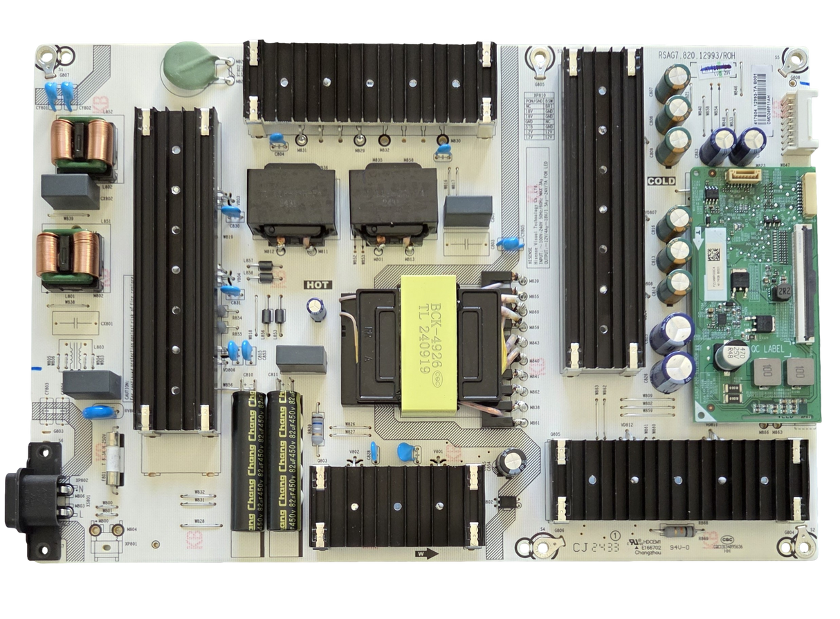 417604 Hisense Power Supply, RSAG7.820.12993/ROH, 12993-TA, 65U7N
