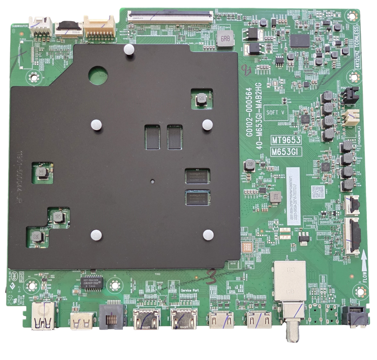 G0301-000584-Z00 TCL Main Board, G0102-000564, 40-M654GI-MAB2HG, 85QM7K, 75QM7K