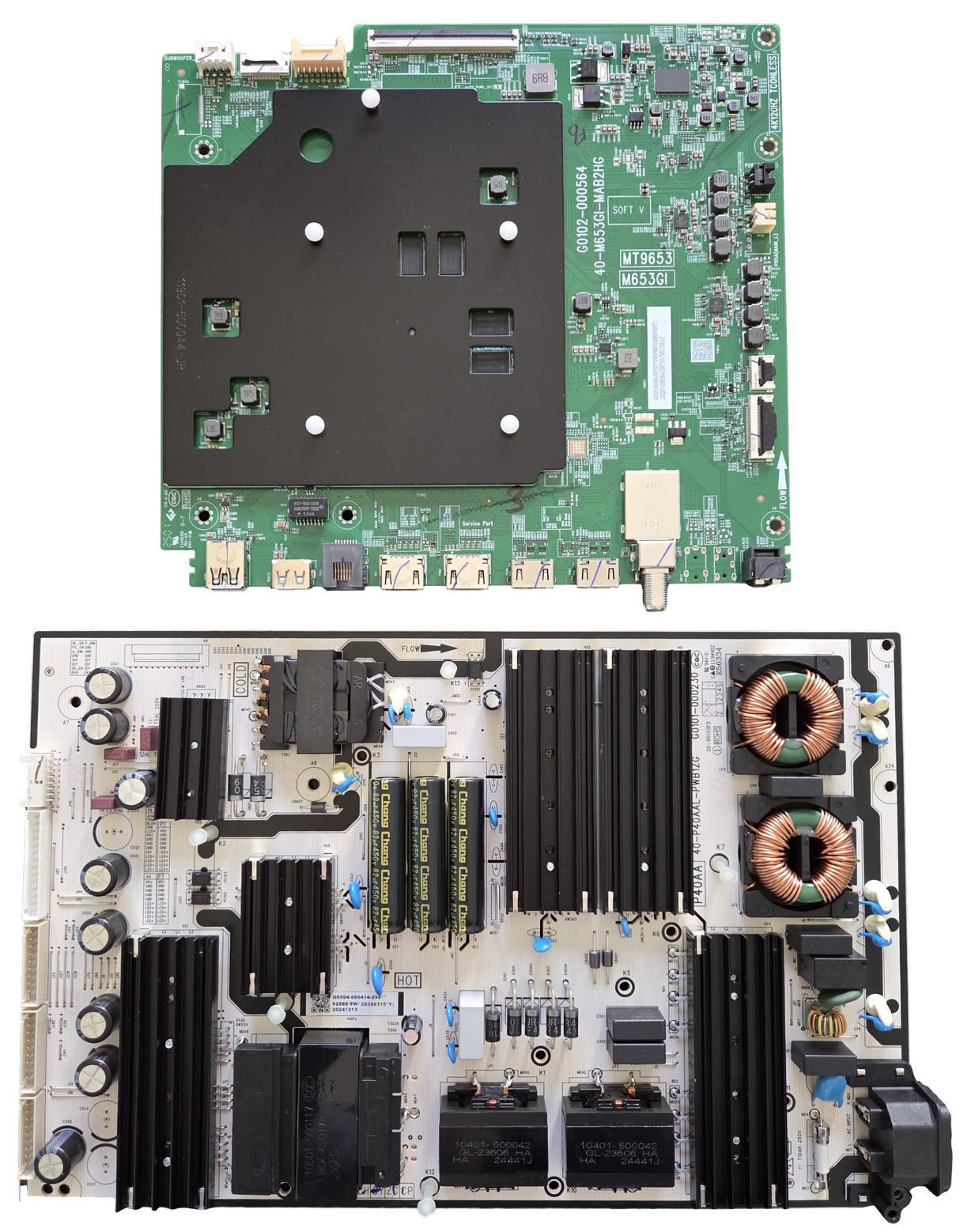 85QM7K TCL TV Repair Parts Kit, G0301-000584-Z00 Main Board, G0504-000414 Power Supply, 85QM7K