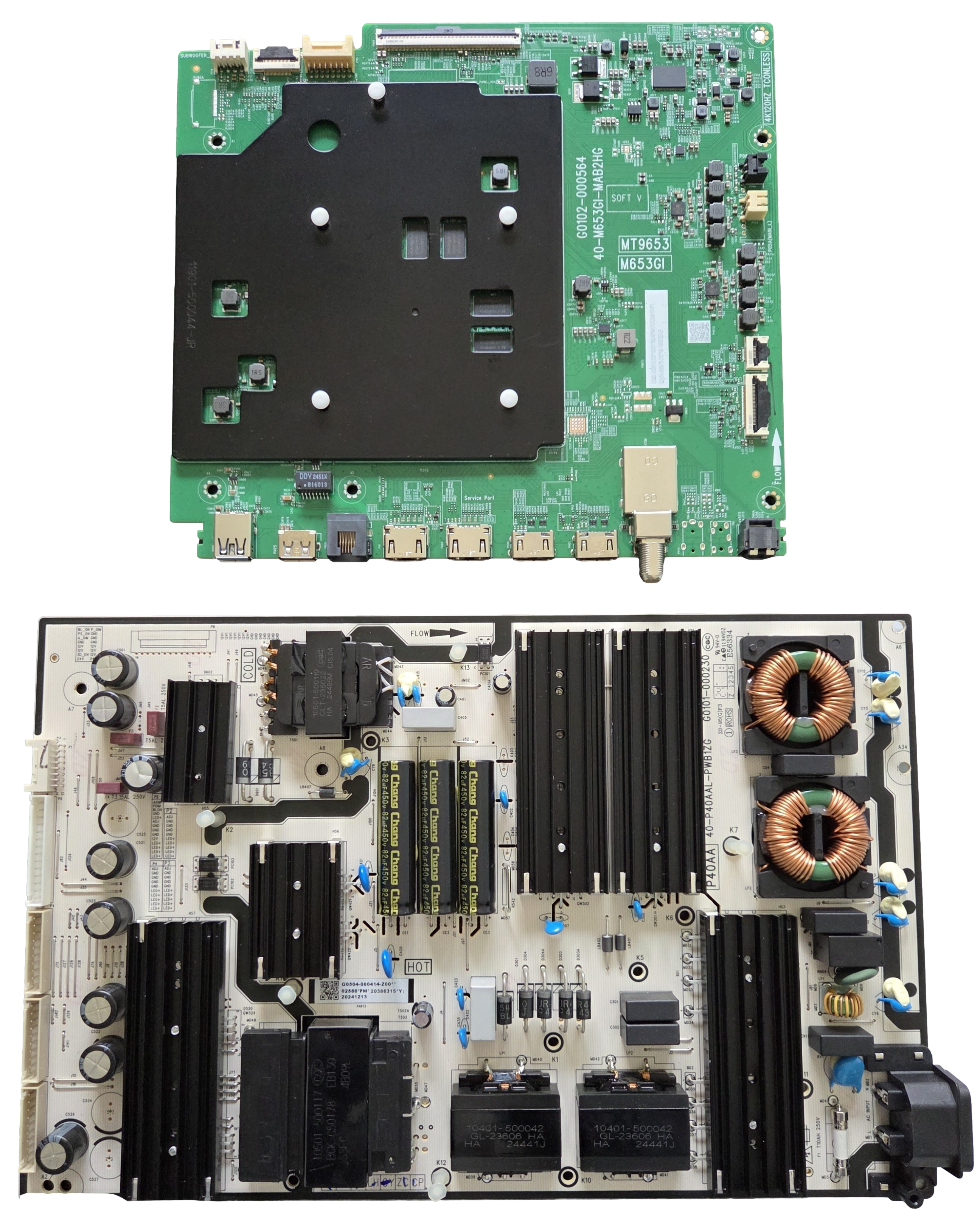 85QM6K TCL TV Repair Parts Kit, G0301-000613-Z00 Main Board, G0504