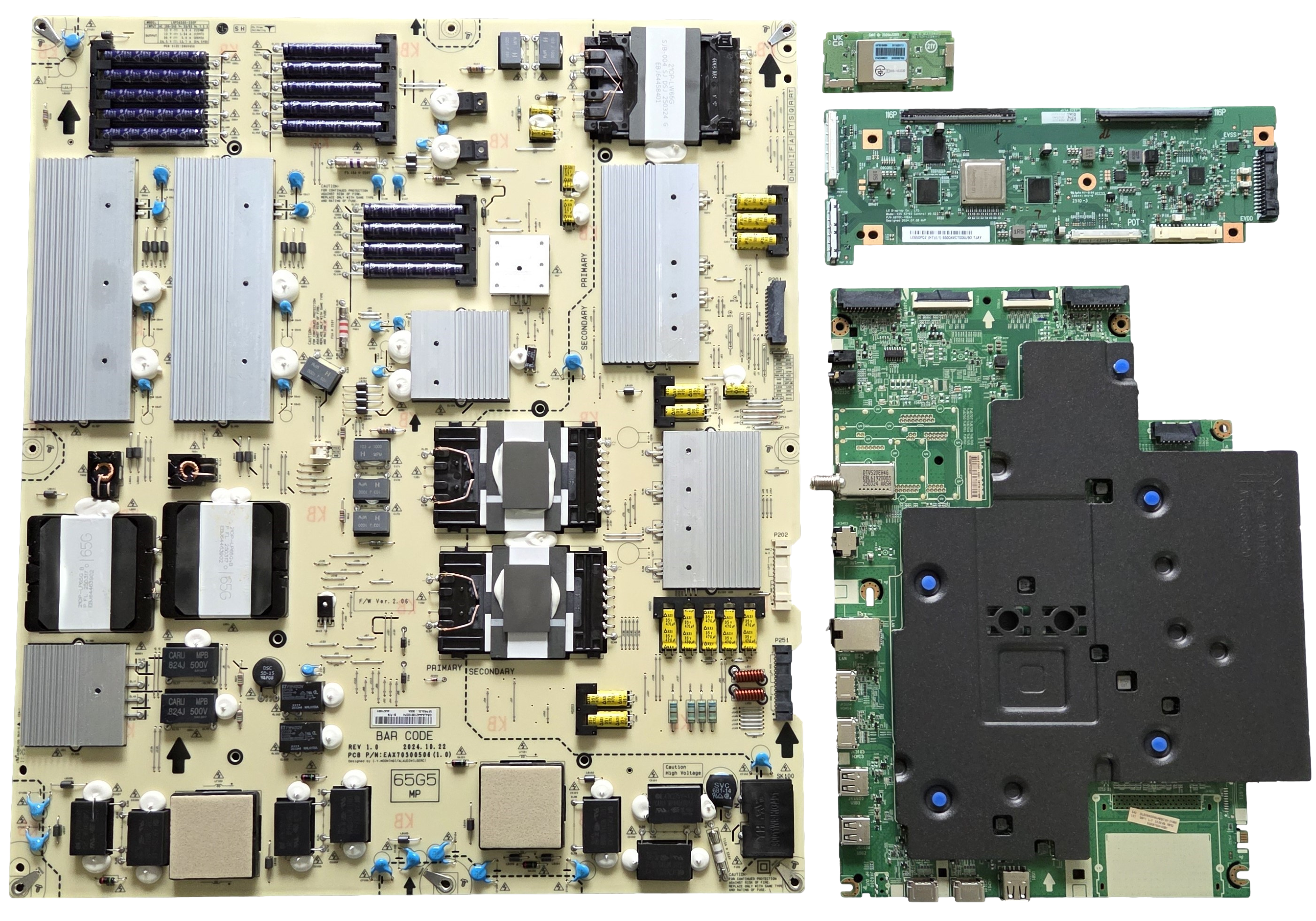 OLED65G5WUA LG TV Repair Parts Kit, EBT30131980 Main Board