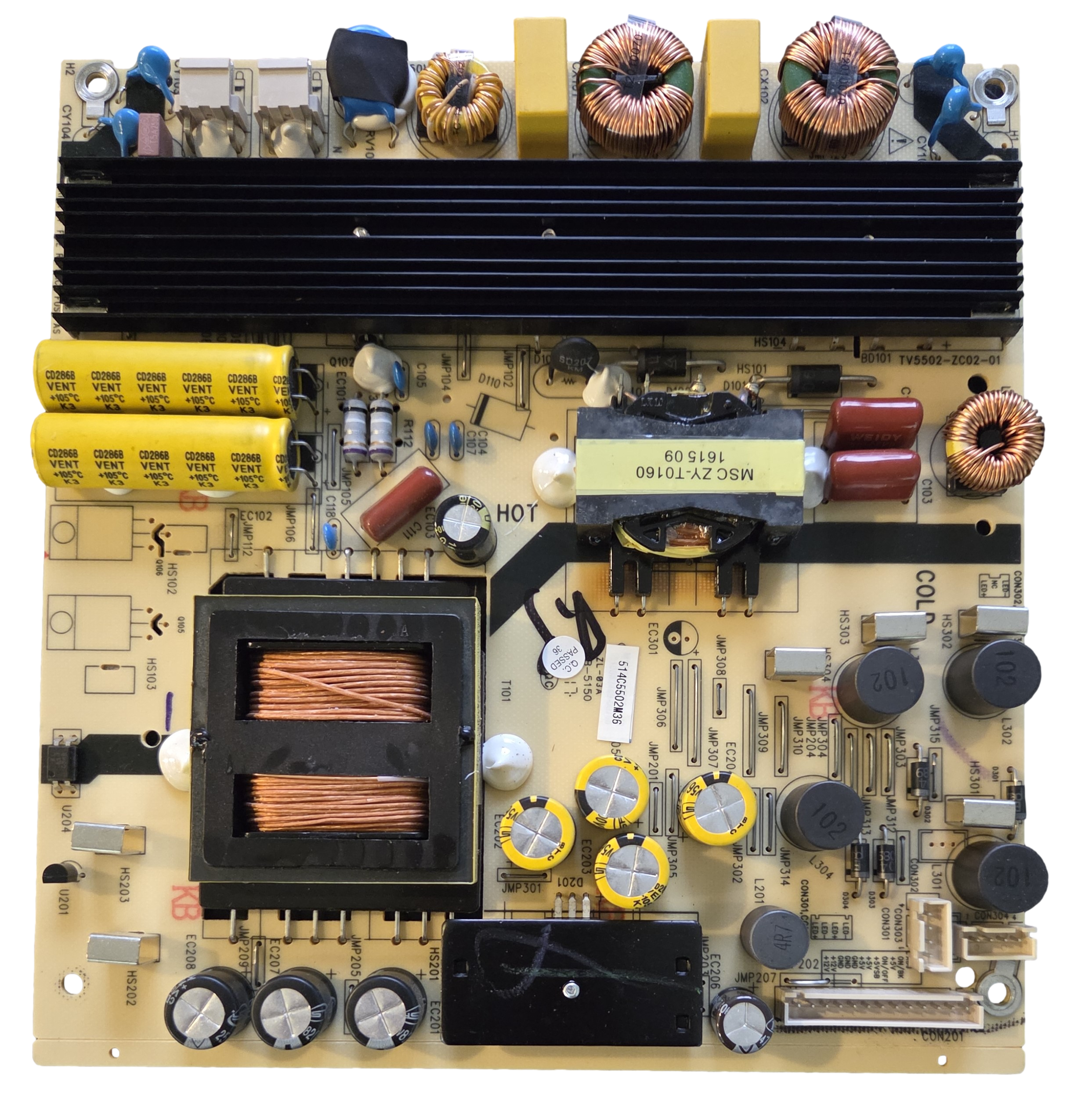 514C5502M36 JVC Power Supply, TV5502-ZC02-01, M36, LT-55UE76 – TV