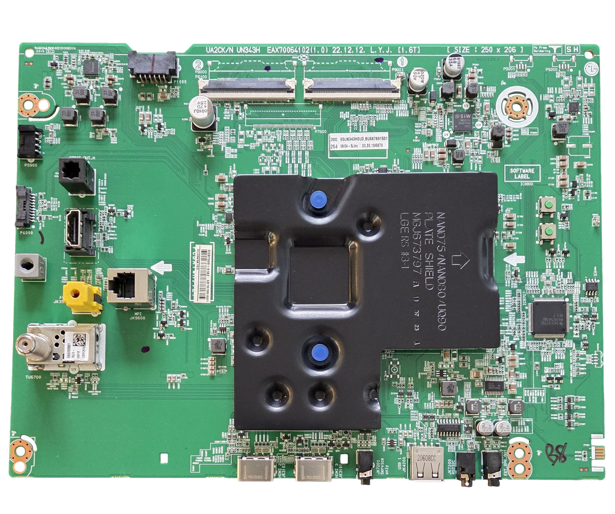 EBT67691501 LG Main Board, EAX70064102(1.0), 65UN343H0UD.BUSFLKR, 65UN343H0UD