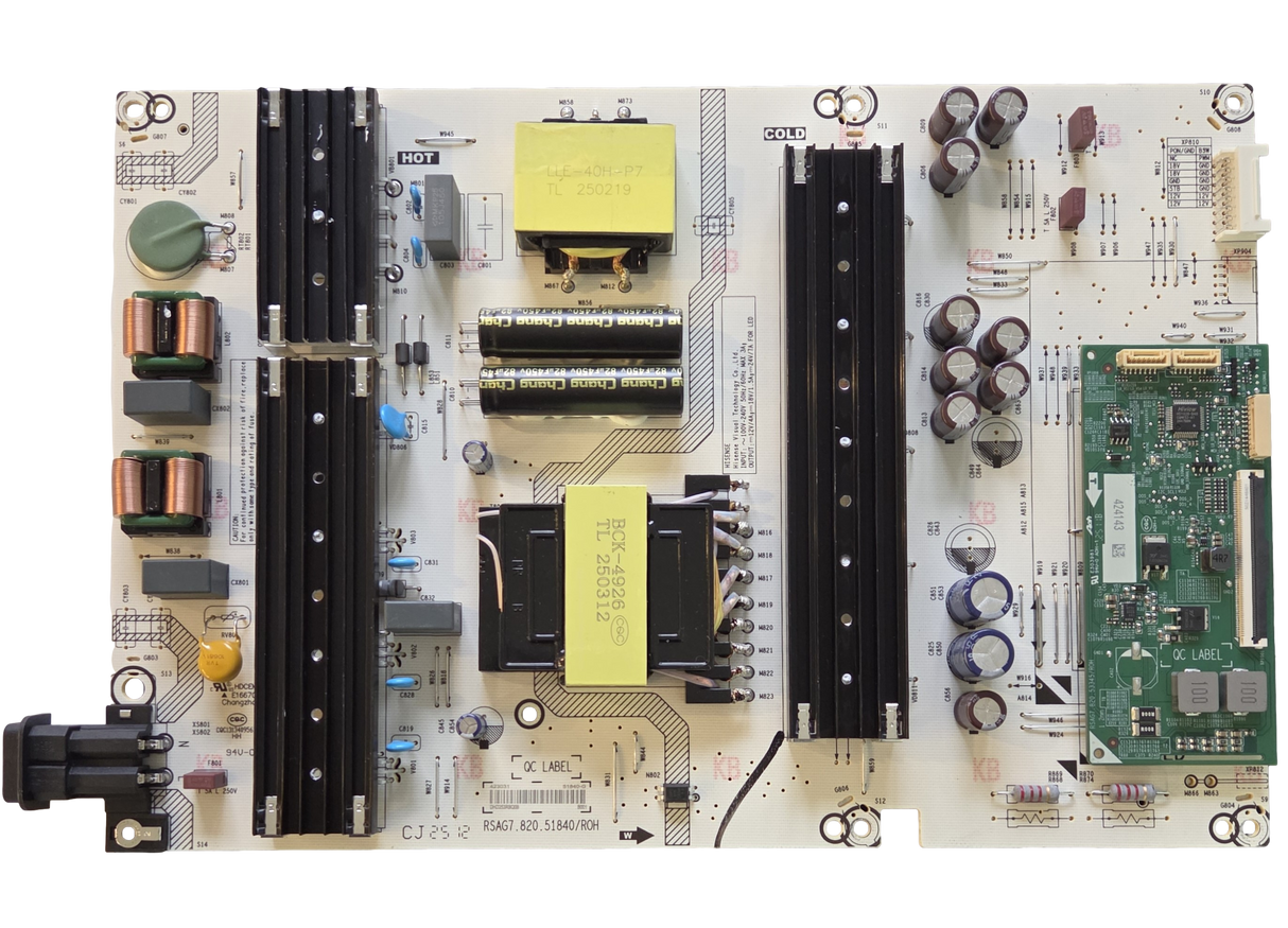 423031 Hisense Power Supply, 51840-G, RSAG7.820.51840/ROH, 75QD7F
