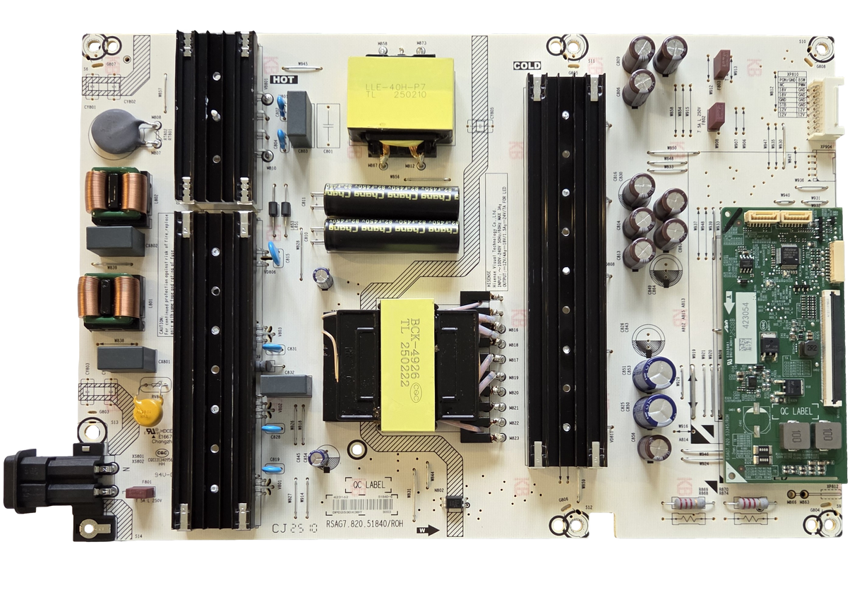 423162 Hisense Power Supply Board, RSAG7.820.51840/ROH, 65U65QF