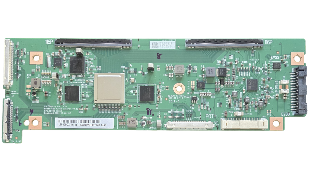 6871L-8060A LG T-Con, 6870C-1064A, 8060A, OLED55G5WUA.DUSQLJR, OLED55G5WUA