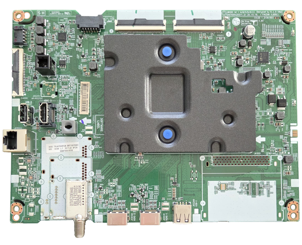 EBT30279301 LG Main Board, EAX70304203(1.2), 75UA7000PUB, 75UA7000PUB.BUSFLKR