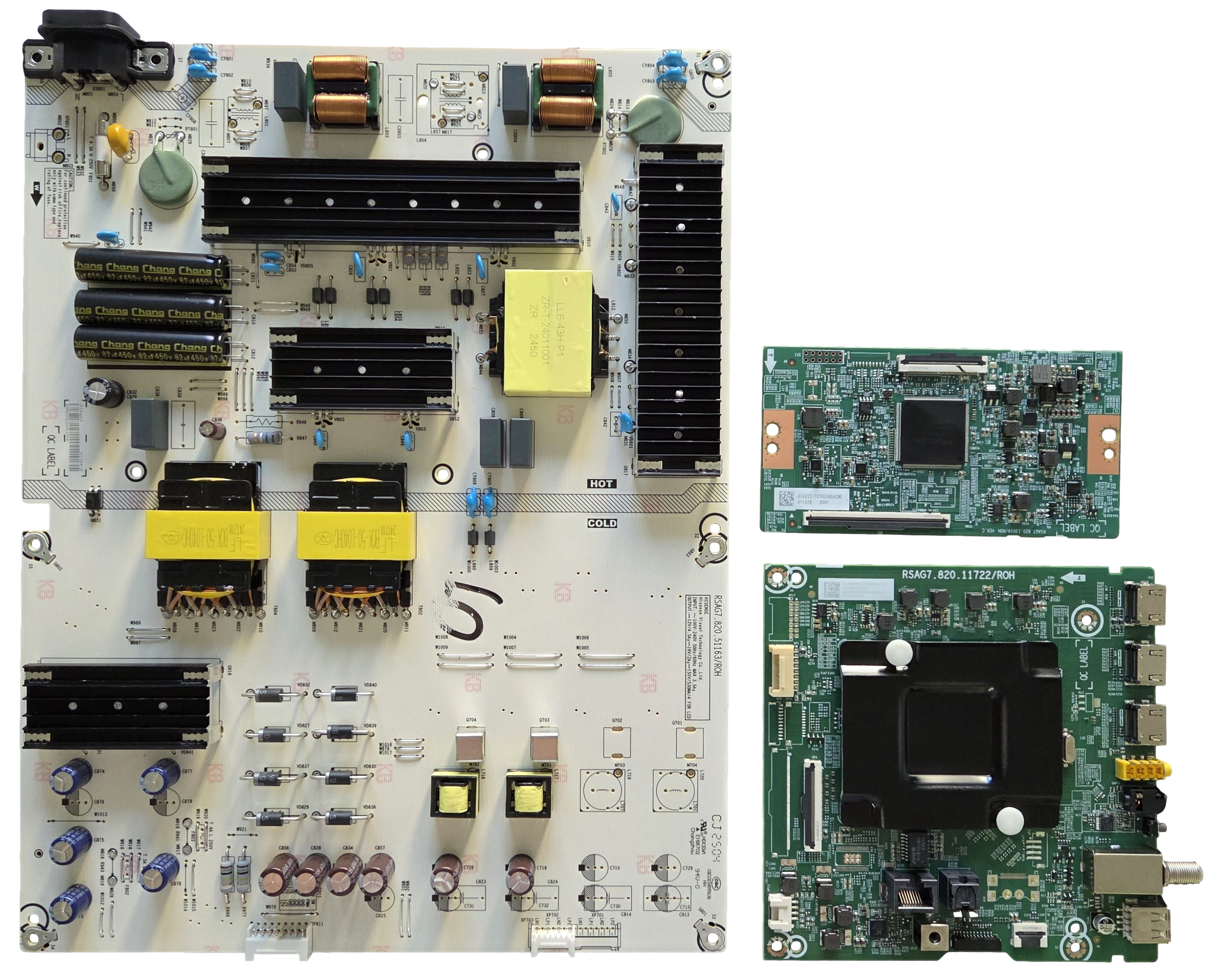85A6NR Hisense TV Repair Parts Kit, 415880 Main Board, 416603