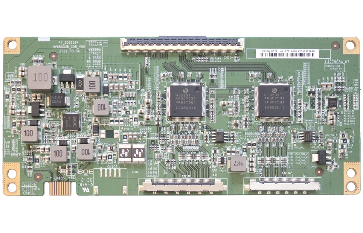 44-9771949 Vizio T-Con Board, HV750QUBS7A, 47_6021564, P75Q9-J01