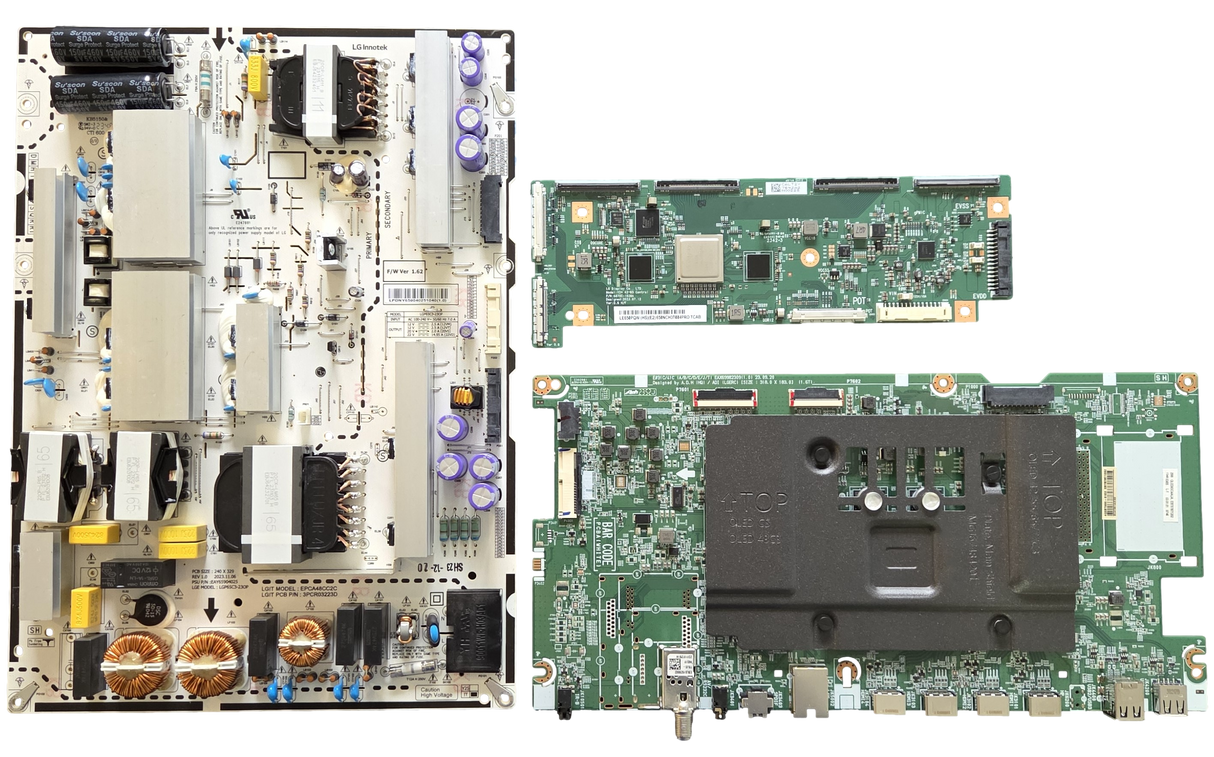 OLED65C4AUA LG TV Repair Parts Kit, EBT67871202 Main Board, EAY65904025 Power Supply, 6871L-7642A T-Con, EAT65167005 Wifi, OLED65C4AUA