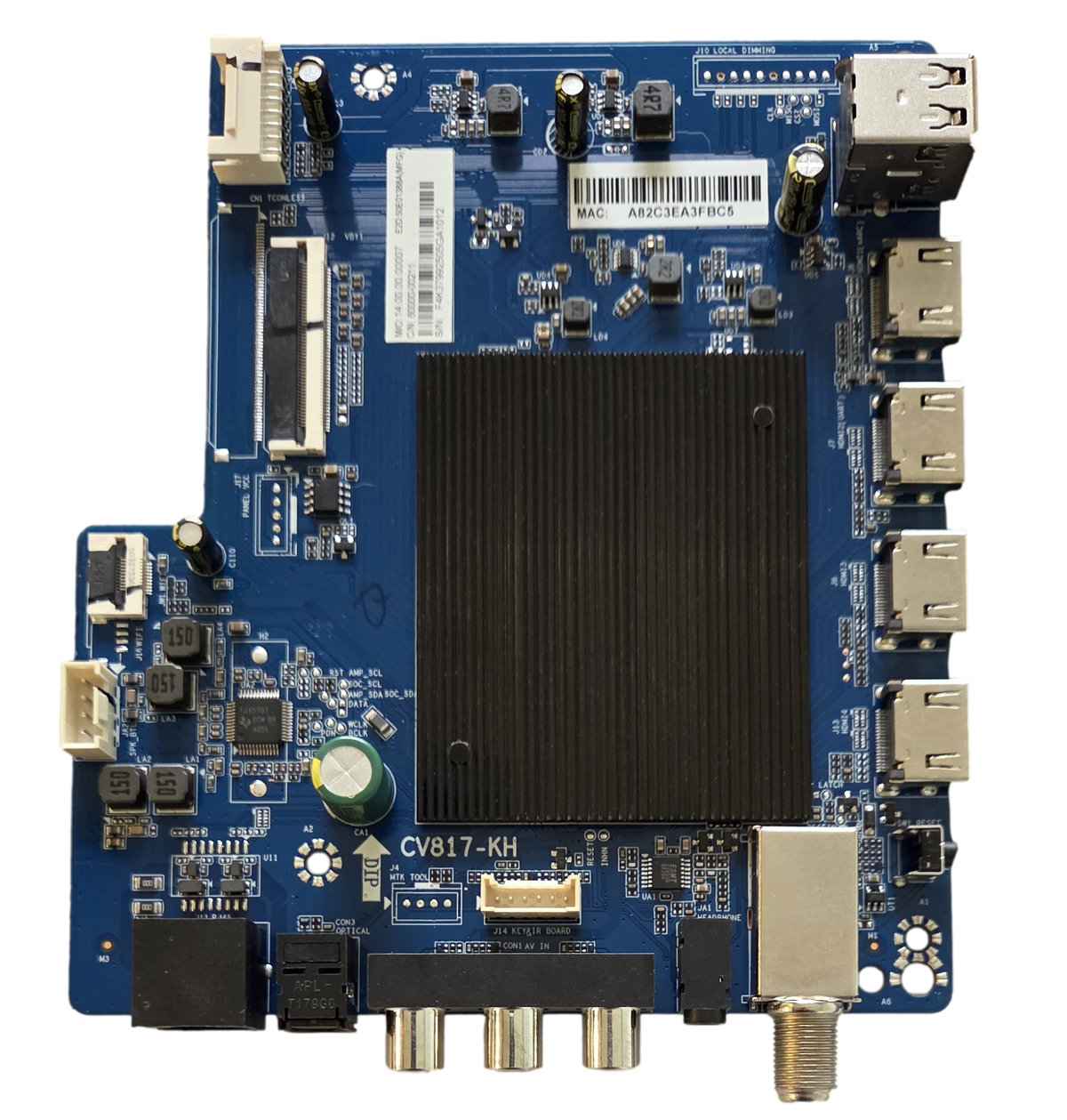 60000-00211 PIONEER Main Board, CV817-KH , 14.00.00.00007 , PN65