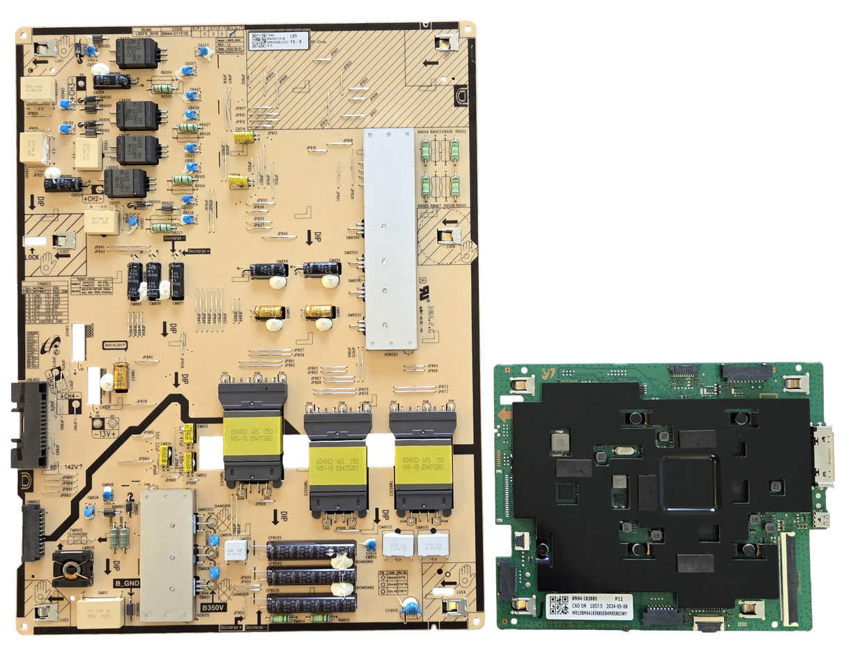 QN85LS03DAFXZA Samsung TV Repair Parts Kit, BN94-18388S Main Board, BN44-01151B Power Supply, QN85LS03DAFXZA