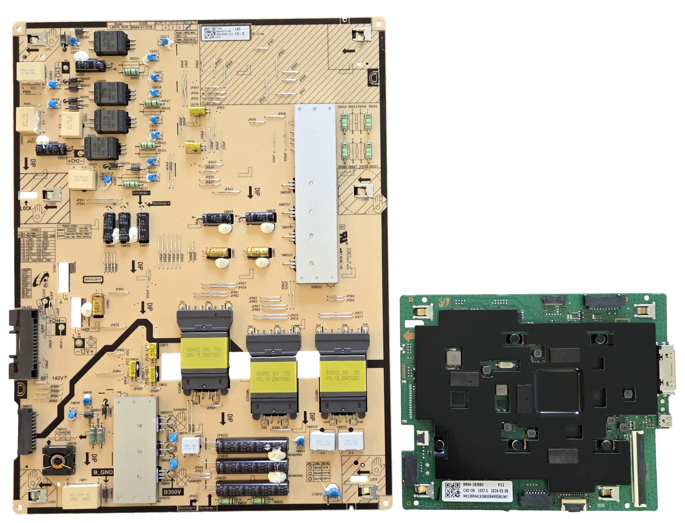 QN85LS03DAFXZA Samsung TV Repair Parts Kit, BN94-18388S Main Board