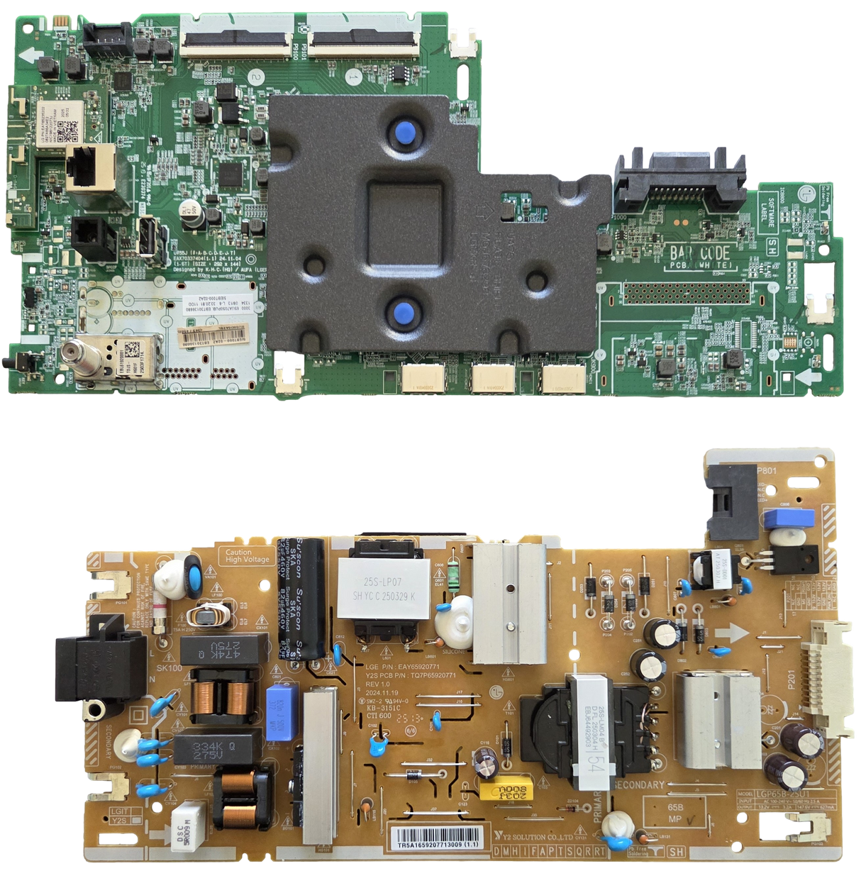 65UA7050PUB LG TV Repair Parts Kit, EBT30136680 Main Board, EAY65920771 Power Supply, 65UA7050PUB.BUSFLKR, 65UA7050PUB