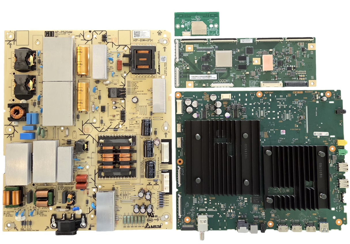 XR-55A80J Sony TV Repair Parts Kit, A-5026-264-A Main Board, 1-010-549-11 Power Supply, 6871L-6380E / J T-Con, 1-005-419-11 Wifi, XR-55A80J