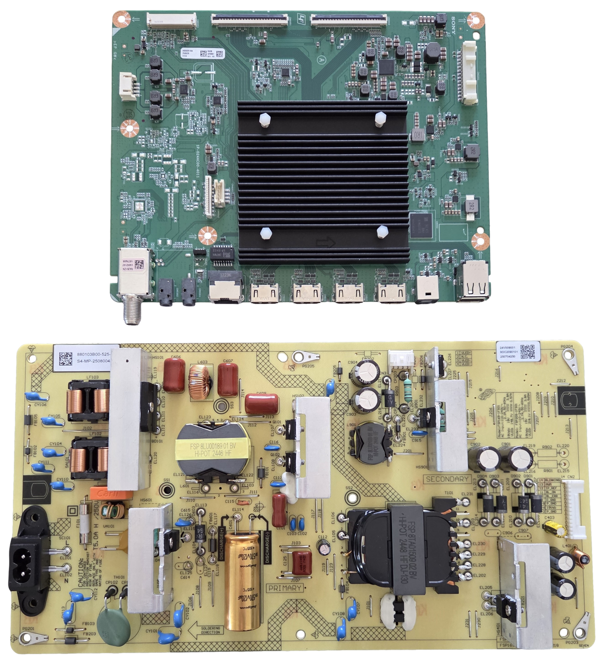 K-65S20M2 Sony TV Repair Parts Kit, A-5079-534-A Main Board, 1-024-567-11 Power Supply, K-65S20CM2, K-65S20M2