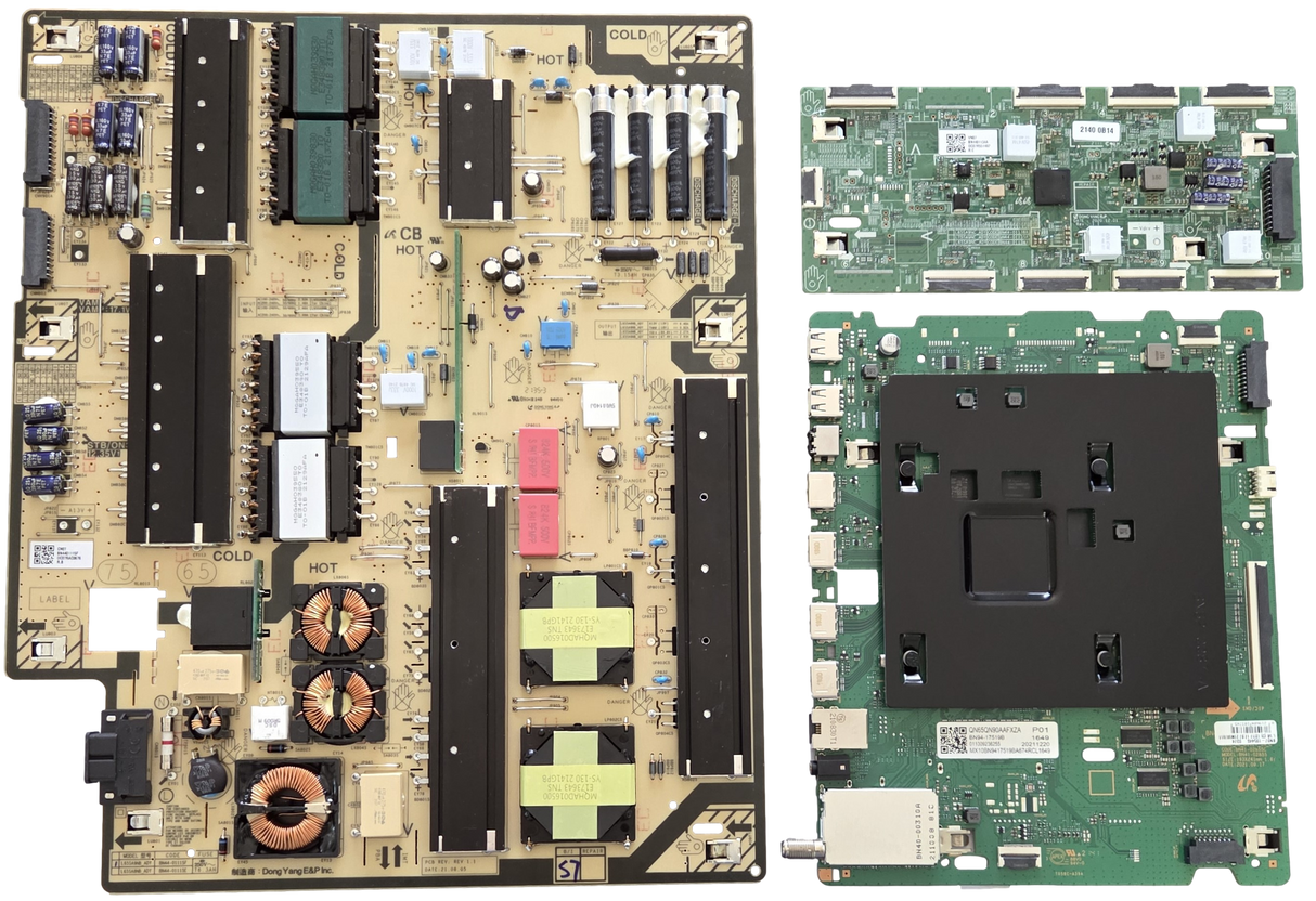 QN65QN9DAAFXZA Samsung TV Repair Parts Kit, BN94-17519B Main Board, BN44-01115F Power Supply, BN44-01134A LED Driver, QN65QN9DAAFXZA FA64, QN65QN9DAAFXZA